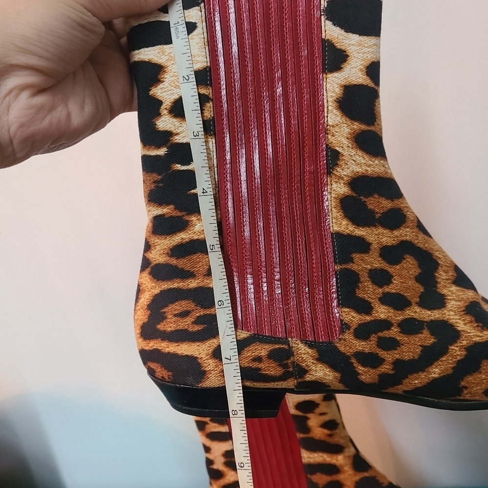 Christian Dior Leopard 🐆 Print Booties European Size 38 - Picture 2 of 14